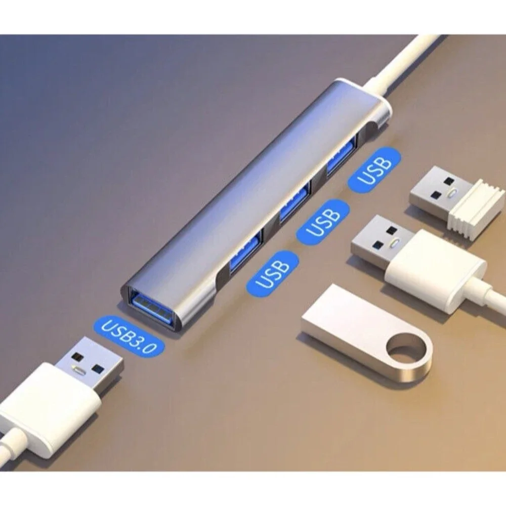 USB C HUB 3.0 Type C 4-Port Fast Speed Multi-Splitter for PC Laptop New